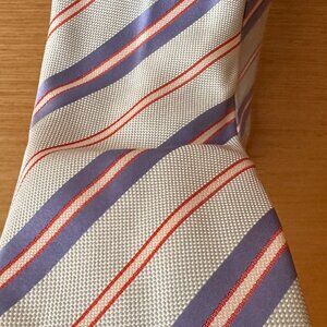 Luxxe. Marino Gabri 100% Silk Striped Men's Tie - Made in Italy